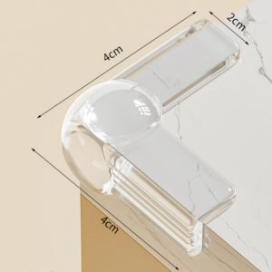 Pelindung Sudut Meja 4pcs Sudut Meja Silikon Pelindung Dari Bayi Safety Silicone Transparent Pelindung Pengaman