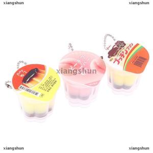 [COD] xiangshun Novelty Pudding Pendant Food Play Reduce Pressure Keychain Fragrance Antistress Fidget Stress Relieving Backpack Decor Kids Toys