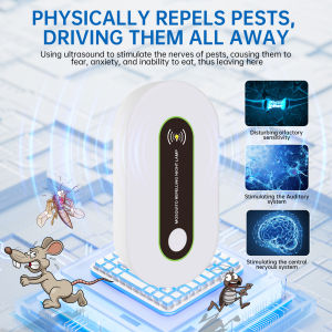 New Ultrasonic Pest Repellent Lamp | Home Mosquito Rat Insect Killer | Electronic Bug Control Tool