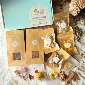 🐾 [SG READY STOCK] Le Tasting Box — Pet Treat Cookie Cake Gift Box Trial Bundle Cute Pet Treats