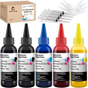 Ink Refill Kit for HP Printer Cartridges HP 67 60 61 62 63 65 950 951 952 962 920 901 902 932 933 934 940 Refillable Ink Cartridges CISS System (5 x 100ml Black Cyan Magenta Yellow)