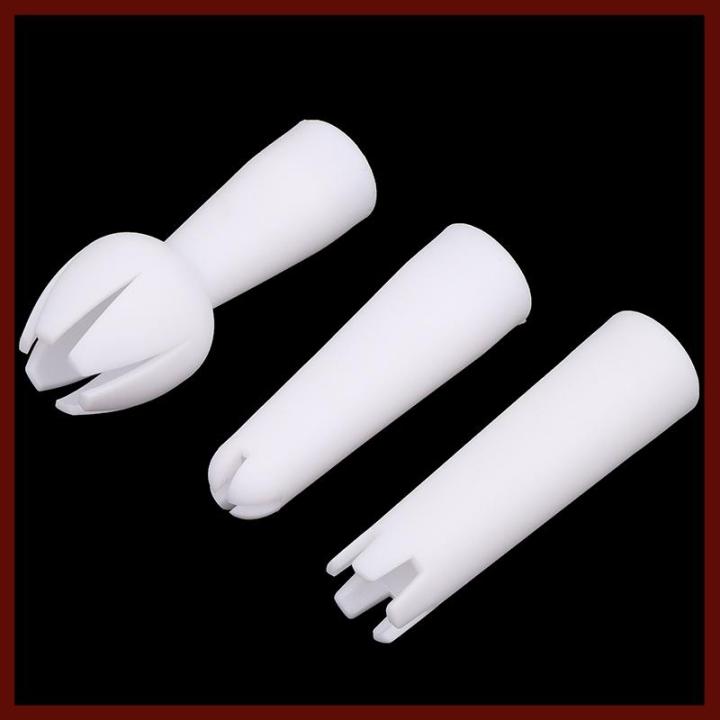 JuEeyl 3Pcs Set Whip Cream Dispenser Head Whipped Nozzle Mounting Mouth Base Tips Dinning Bar Whip Cream Special Head