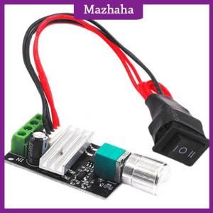 Mazhaha ตัวควบคุมมอเตอร์ PWM DC 6V12V24V ความเร็ว3A ไปข้างหน้าและถอยหลังด้วยสวิตช์