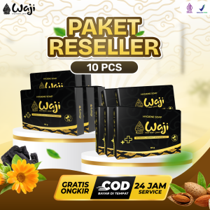 PAKET RESELLER SABUN WAJI 10 PCS -  Sabun Waji Antibakteri Antijamur Bahan Aktif Alami Ampuh Mengatasi Meredakan Mencegah Gatal Gatal Iritasi Biduran Eksim  Scabis Scabies Jerawat Punggung Panu Kadas Kurap 100% Alami