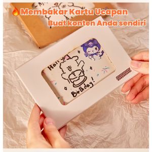 Kartu Ucapan Kejutan DIY/Terbakar Kartu Ucapan/Hadiah Ulang Tahun/Paket Materi/Kreatif Hadiah Pesan Kartu Berkat