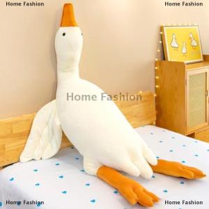 [COD] Home Fashion Tie-Dyed Colorful White Goose Leg-Clamping Plush Toy Goose Doll Washable And Detachable For Sleeping