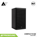RCF COMPACT M 08 ลำโพงติดตั้งพาสซีฟ 2 ทาง 8 นิ้ว ตู้ไม้อัด 800W Peak 8 Ohm ความดัง 124dB AT Prosound. 