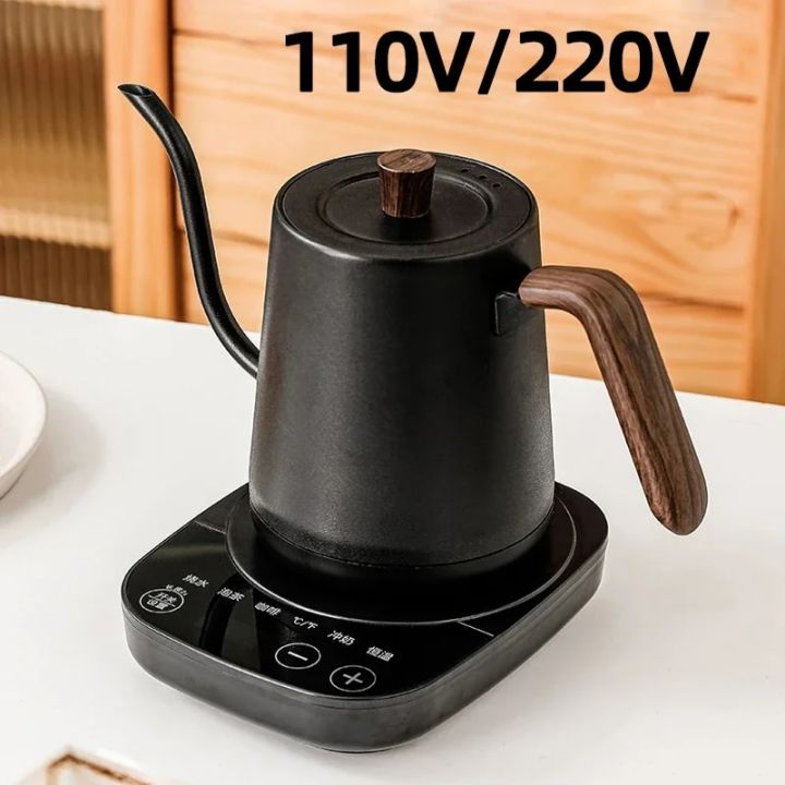 Electric Gooseneck Spout Kettle Electric Drip Coffee Pot with High Quality Steel Exterior