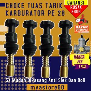 (GRATIS ONGKIR) Choke PE 28 Cuk Tuas Tarik Karburator Karbu Carburator Katup Kontrol Manual PE28 PE 28 Keihin