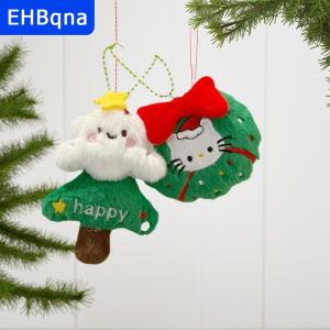 [COD] EHBqna SPORTS พวงกุญแจตุ๊กตาซานตาคลอสรูปตัวการ์ตูนน่ารักสำหรับตกแต่งจี้