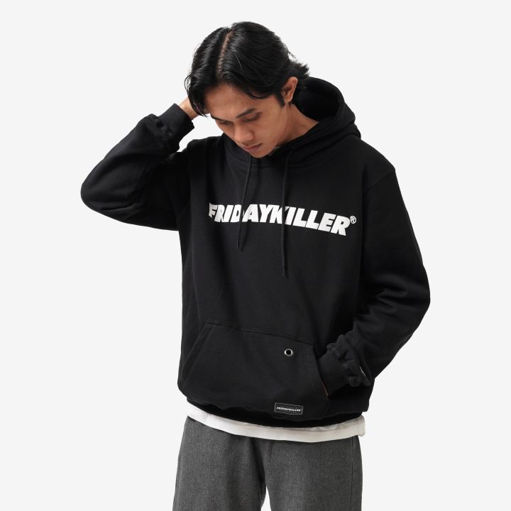 JAKET SWEATER HOODIE PRIA HITAM FRIDAY KILLER DELUXE DX CORE 280