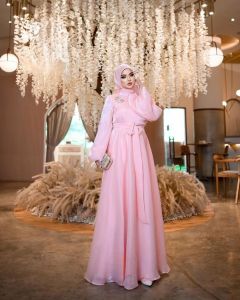 MEIRA DRESS [ S M L XL XXL ] Gamis Kondangan Terbaru Mewah Kekinian Dress SHimer Silk Korean Style Pakaian Muslim Baju Lebaran Gaun Pesta Mewah Simpel Elegan Warna Hitam Skyblue Peach Fashion Muslim OOTD Ala Selebgram Dress Wisuda Seragam Bridesmadi Baju