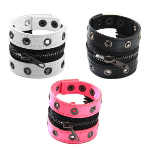 Phong cách tắt mở Punk Vòng đeo tay điều chỉnh được da tổng hợp chuỗi cho ngoài trời EVERYDAY trang phục sắc sảo