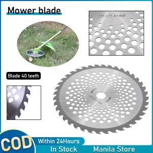 10" Brush Cutter Blade 40 Teeth Lawn Mower  Blade Carbide Trimmer Blade Blade Garden Tool Accessories The Perfect Match For Cutting Trees Grass And Shrub Mowers
