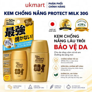 Mẫu mới Kem Chống Nắng Omi Sun Bears Chống Nước Lâu Trôi Kiềm Dầu Khô Thoáng Mát Lạnh SPF50+ PA++++ 30ml
