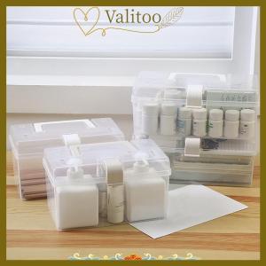 [Valitoo] กล่องเก็บหน้ากากพร้อมหูหิ้วกล่องเก็บของที่เก็บของจิปาถะกันฝุ่นกันน้ำได้