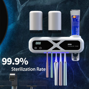 HKStorage D-Isinfection ที่ใส่แปรงสีฟันอัพเกรดถ้วยเครื่องฆ่าเชื้อแปรงสีฟันติดผนังชั้นวาง D-Isinfection ใหม่