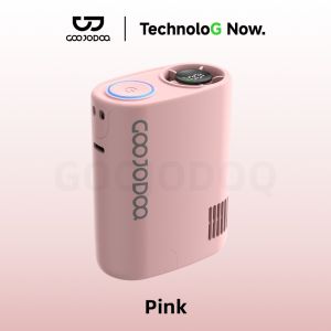 Quạt tubro Đeo GOOJODOQ Thắt Lưng Mạnh 8m/s Pin 3000mAh 6 Tốc Độ Màn Hình Hiển Thị Số