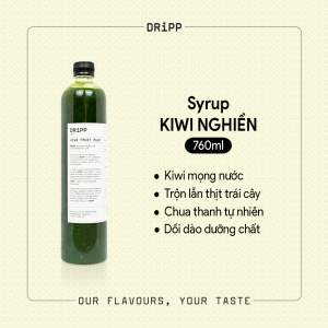 SIRO DRiPP KIWI NGHIỀN 760ML -  KIWI FRUIT PULP DRiPP 760ML