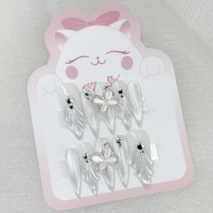 [M204] KimSu Nailbox thiết kế mắt mèo bạc hồ điệp