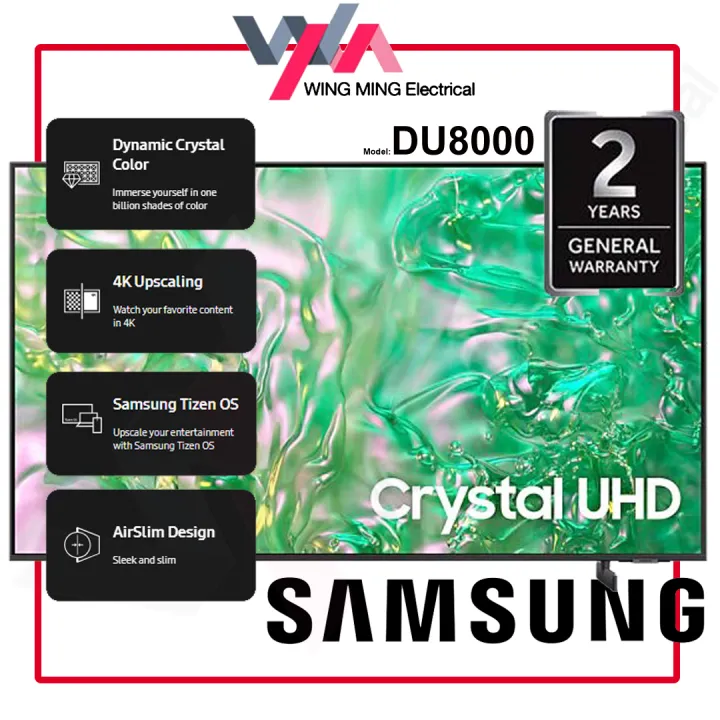 Samsung 55 Inch LED (UA55DU8000) Crystal UHD 4K Smart TV Television/ (UA55DU8000KXXM)