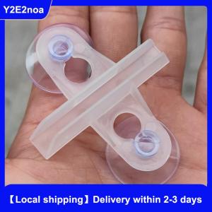 (Local shipping) 2Pcs New Aquarium Fish Tank Isolation Clip Partition Suction Cup Clamp Divider Plate Non-Toxic Breeding Separation