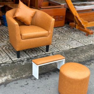 Bộ sofa nail 4 món combo sofa làm nail siêu gọn - bh 12 tháng