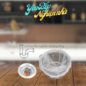 Combo 100 túi lọc rác bồn rửa chén bát túi lưới lọc rác chậu rửa bát bọc đựng rác bồn rửa bát Yêu Bếp Nghiện Nhà VNM