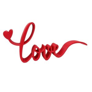 JDTYJDT 3D Đồ trang trí tình yêu ngày Valentine Đám cưới Nội thất ô tô Mô hình trang trí tình yêu Quà tặng Ngọt ngào Trang trí chữ tình yêu Trang trí bàn làm việc