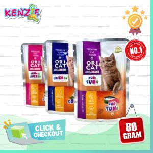 Ori Cat / Oricat Pouch 80gr All Varian - Makanan Basah Kucing