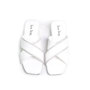 Sara Sara Izzy I Sandal Heels Chunky Wanita Hak Tahu Wedges 5 cm Strap Diamond Elegant Mewah Empuk Ringan Anti Slip