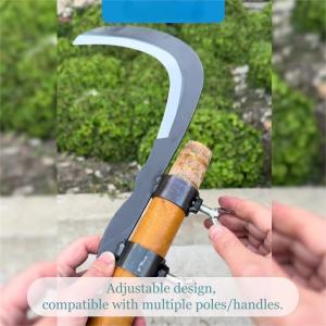 Byshow High‑Altitude Fruit Picking Knife Sickle Manganese Steel Adjustable Garden Cutter with Pole Connector for Betel Nut Coconut Banana Pruning & Weeding