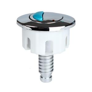 Toilet Double Flush Oval-shape Push Button Electroplating Water Tanks Push Water Saving Rod Bathroom Accessories