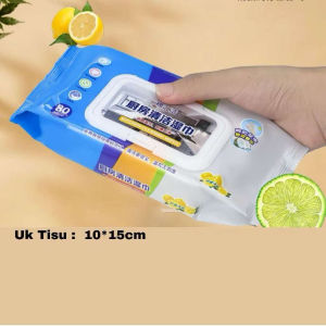 Kitchen Wipes 80Sheets Multipurpose Dish Cleaning Scented Wipes Degreasing Anti-Oil Tissue Paper PAZU