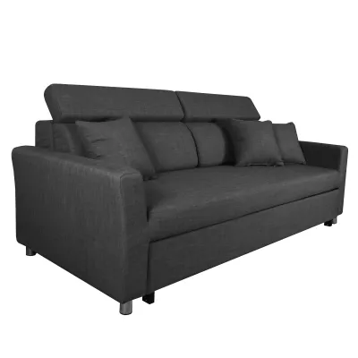 [Bulky] [SG SELLER] Quality Sofa Bed in Luxury Fabric + Free Bean Bag. Fabric Luxury Sofabed Grey (3 Seater) | High Quality | Bedroom | Compact | Living Room | High-End | Comfortable | Durable | Designer | Luxury | HomeAndStyle | Home And Style