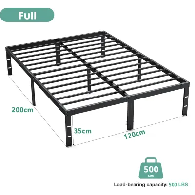 Giường thép khung giường kim loại 5/6/7 inch khung giường sắt trong nhà giường đôi giường đơn khung thép tải trọng giường 500kg
