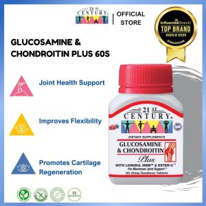 21st Century Glucosamine & Chondroitin Plus MSM 60 tablets