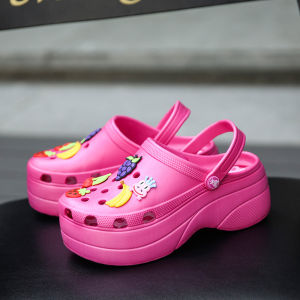 Free Shipping Summer Wedge-Heeled WomenS Shoes Thick-Soled Casual Sandals Korean-Style Student Sandals