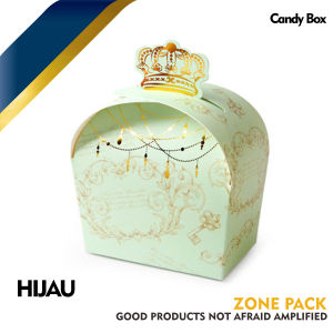 Kotak Permen Souvenir Mahkota | Candy Box Kado Hampers Gift | Kotak Souvenir | Box Hampers Lucu | Kemasan Mahkota Ulang Tahun Hampers Wedding Box