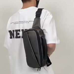 High End Quality Waterproof Chest Bags Beltbag For Men Multi-compartment 2 Way Bag Sling And Handbag