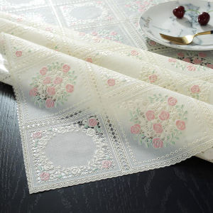 Khăn Trải Bàn PVC Cao Cấp Decor Bàn Ăn Bàn Trà Bàn Tiệc Họa Tiết Hoa Chống Thấm Dễ Lau Chùi KTB03
