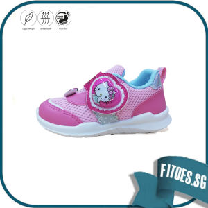 Girls Shoes Hello Kitty Shoes with Lights for Kids Vel-cro (Stick On) Shoes Girl Childrens Pink Shoes KC722128