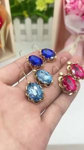 Fashionable and elegant long rhinestone tassel earrings for women super shiny zircon water drop design light luxury versatile new style earrings