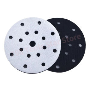 2PCS 6 Inch Soft Sponge Interface Pad 150mm 17 Hole Round Shape Sanding Discs Hook and Loop Polishing Pad for Festool Sander