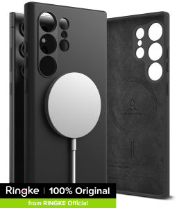 Ringke Silicone Mag Compatible with [Galaxy S24 Ultra] Lightweight Soft Silicone Cover