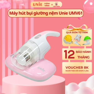 Máy hút bụi chăn đệm Unie 300w UMV61 - Lực hút mạnh sạch bụi mịn diệt khuẩn bằng UV cho chăn đệm sạch sẽ an tâm