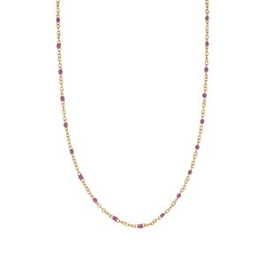 Color Beaded Layer Chain Necklace • Waterproof Non Tarnish • 18K Gold Plated 316L Stainless Titanium Steel Fashion Necklaces Women NL306 Solis Jewelry