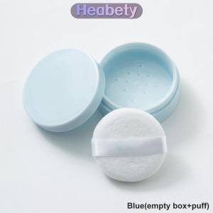 Heabety 5g bột lỏng Jar với Puff bơm lại hộp rỗng với sifter lưới Nắp Mỹ phẩm container nhựa bao bì trường hợp trang điểm công cụ