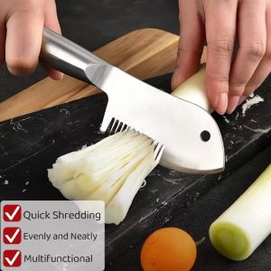 Stainless Steel Julienne Peeler Multi-Purpose Vegetable Julienne Slicer Kitchen Shredder Tool Kitchen Gadget
