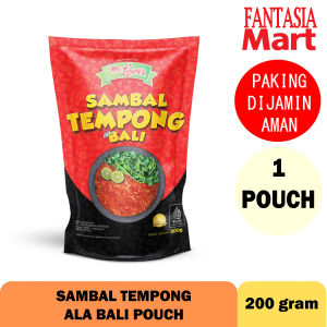 MC LEWIS SAMBAL TEMPONG ALA BALI POUCH 200 GRAM FUN CORNER DENGAN PAKING AMAN